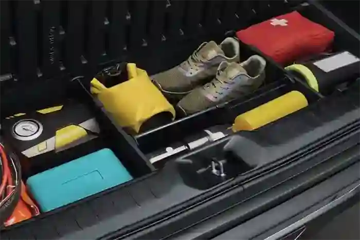 Integrated Car Storage Organizer